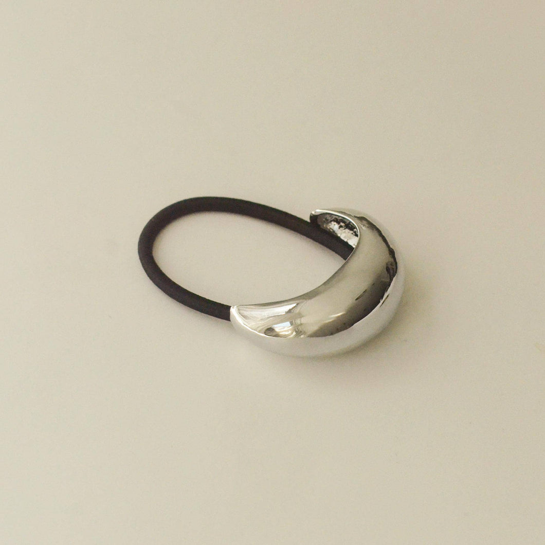 Narrow Metal Cuff Hair Tie | Silver - Kirk and Vessnar'sha