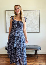 Load image into Gallery viewer, Navy Tiered Maxi Dress - Kirk and VessASTR THE LABEL
