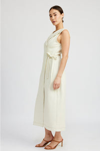 Off White Denim Midi Dress - Kirk and VessEn Saison