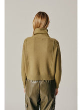 Load image into Gallery viewer, Olive Raw Seam Sweater - Kirk and VessDeluc
