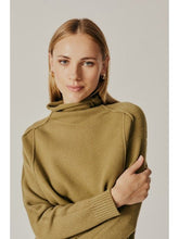 Load image into Gallery viewer, Olive Raw Seam Sweater - Kirk and VessDeluc
