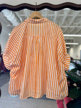 Load image into Gallery viewer, Orange Striped Swing Top - Kirk and VessUnder $100
