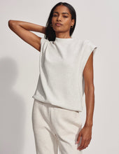 Load image into Gallery viewer, Otis Sleeveless Sweat Top - Ivory Marl - Kirk and VessVarley
