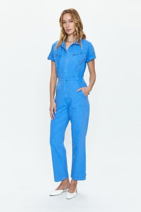 Pistola Campbell Jumpsuit in Blue Bell - Kirk and VessPistola