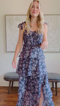 Load and play video in Gallery viewer, Navy Tiered Maxi Dress
