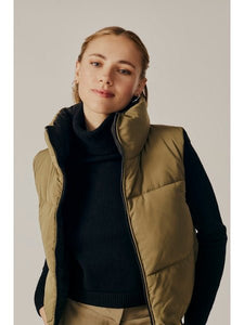 Reversible Olive/Black Puffer Vest - Kirk and VessDeluc