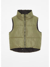 Load image into Gallery viewer, Reversible Olive/Black Puffer Vest - Kirk and VessDeluc
