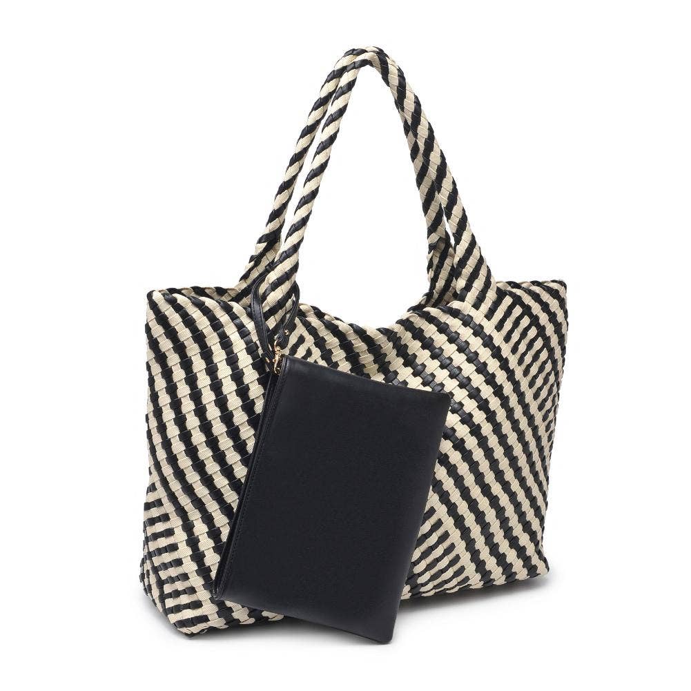 Solana Woven Tote (2 colors) - Kirk and VessModa Luxe