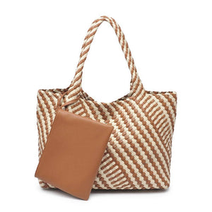 Solana Woven Tote (2 colors) - Kirk and VessModa Luxe