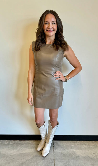 Sorba Dress in Taupe - Kirk and VessDeluc