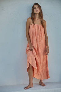 Tube Neck Spaghetti Strap Maxi Dress - Kirk and VessBy Together