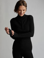 Load image into Gallery viewer, Varley Black Demi Zip Sweater - Kirk and VessVarley
