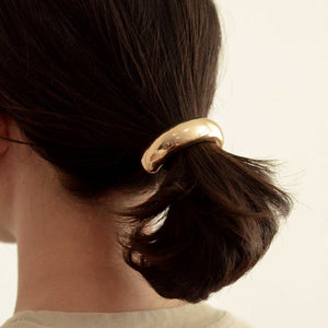 Wide Metal Cuff Hair Tie | Gold - Kirk and Vessnar'sha