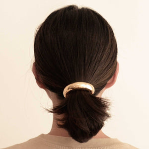 Wide Metal Cuff Hair Tie | Gold - Kirk and Vessnar'sha