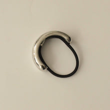 Load image into Gallery viewer, Wide Metal Cuff Hair Tie | Silver - Kirk and Vessnar&#39;sha
