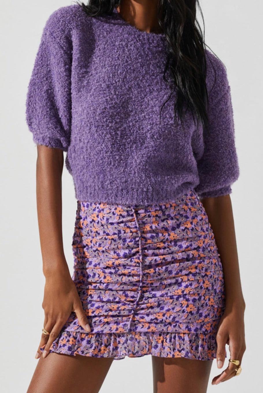 ASTR Collette Sweater in Purple
