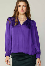 Load image into Gallery viewer, Royal Purple Satin Blouse
