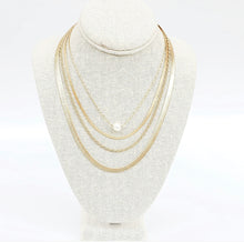 Load image into Gallery viewer, Matte Gold Snake Chain Necklace (Two Sizes)
