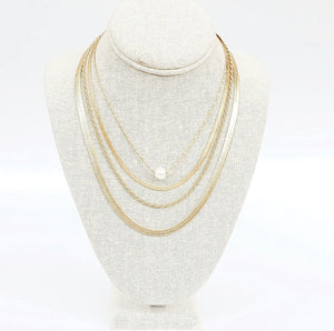 Matte Gold Snake Chain Necklace (Two Sizes)